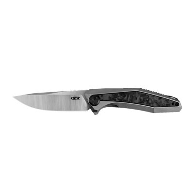 Zero Tolerance Sinkevich 0470 Flipper Knife Marbled Carbon Fiber (3.4" Satin) ZT - timberknives.com