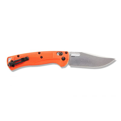 Benchmade 15535 TAGGED OUT Folding Pocket Knife  CPM-154 SelectEdge® Orange Handles