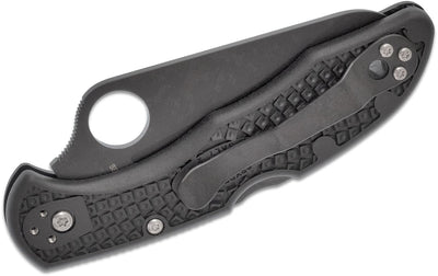 Spyderco Salt 2 Lock Back Folding Knife Black FRN (3" Black) - Model C88PBBK2