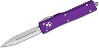 Microtech 147-4PU UTX-70 D/A OTF D/E Automatic Knife Purple (2.4" Satin)