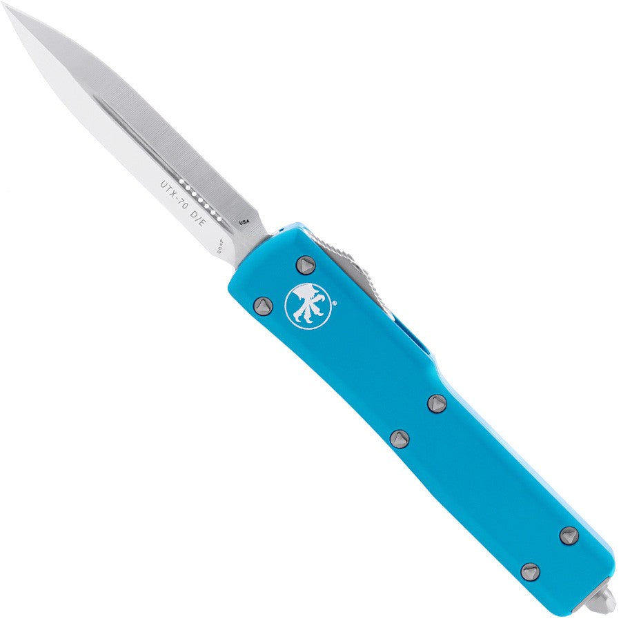 Microtech 147-10 TQ UTX-70 D/E Dagger OTF Auto Knife Turquoise (2.4" Satin)