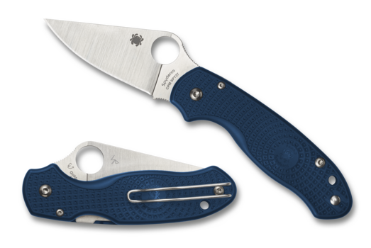 Spyderco Para 3 Lightweight CPM 27 Blue Compression Lock Folding Knife - Model C223CBL