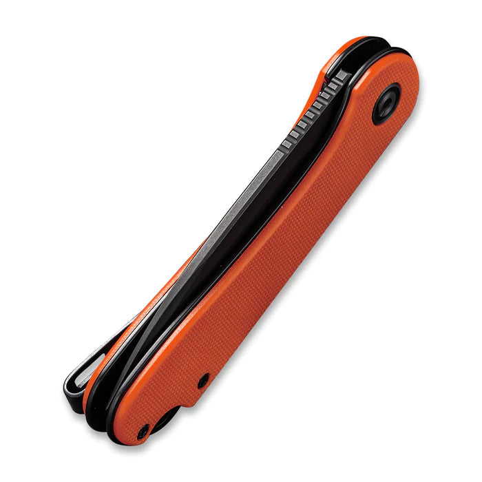 CIVIVI Elementum Flipper Knife Orange G10 Handle (2.96" D2 Blade) - C907Y