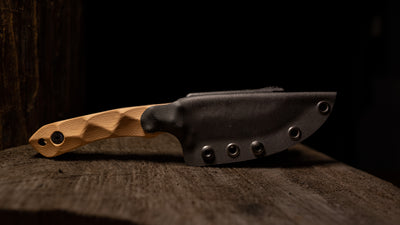 Stroup Knives GP2 Blade 3.5" Handle G10 Tan