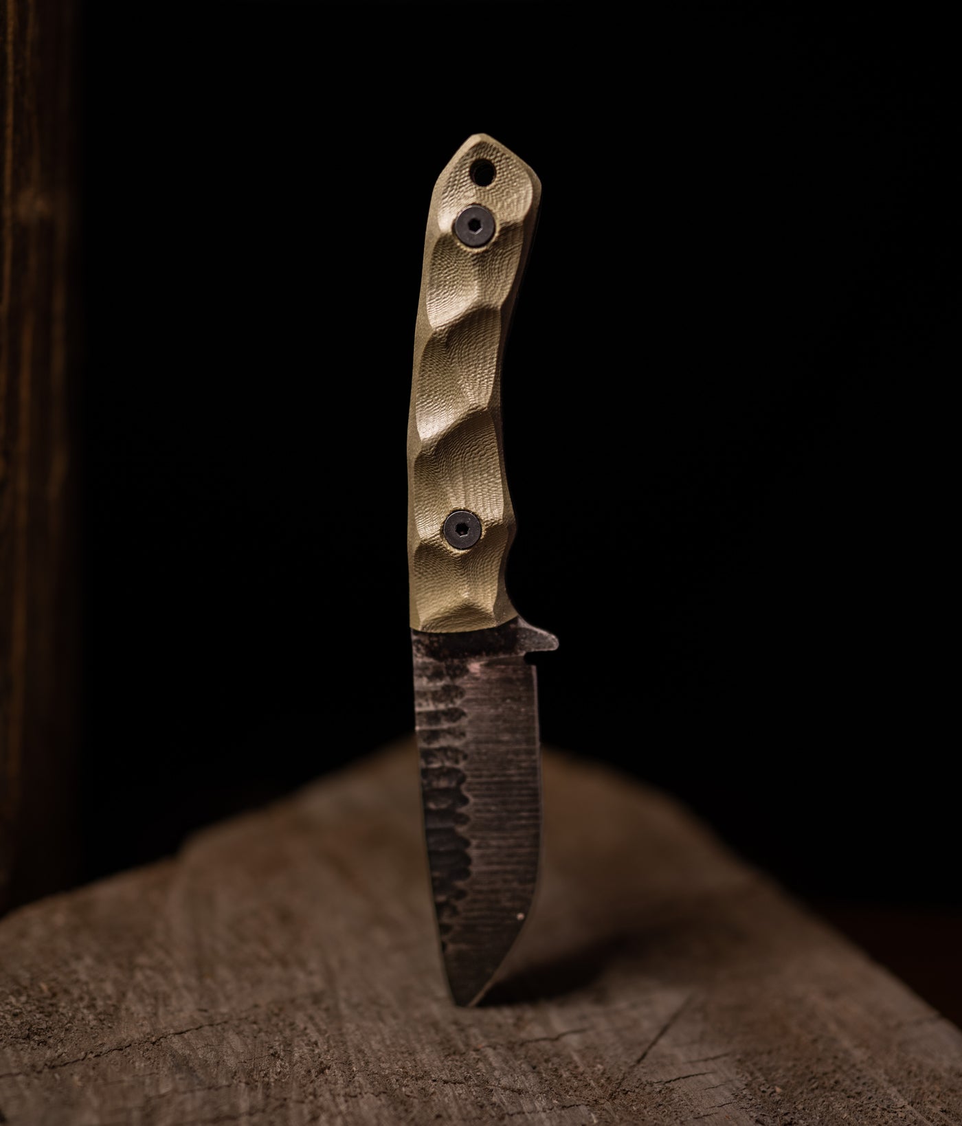 Stroup Knives GP2 Blade 3.5" Handle G10 OD