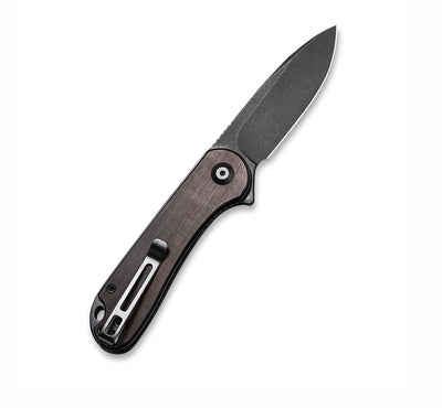 CIVIVI Elementum Flipper Knife Wood Handle (2.96" D2 Blade) - C907w