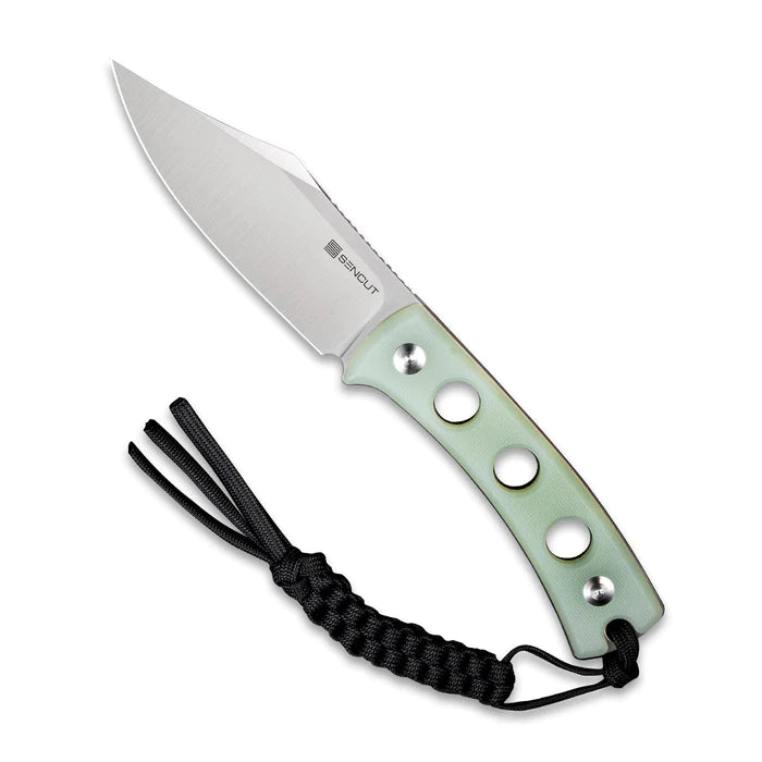 SENCUT Waxahachie Fixed Blade Knife Natural G10 Handle (3.7" Satin Finished 9Cr18MoV Blade) SA11B