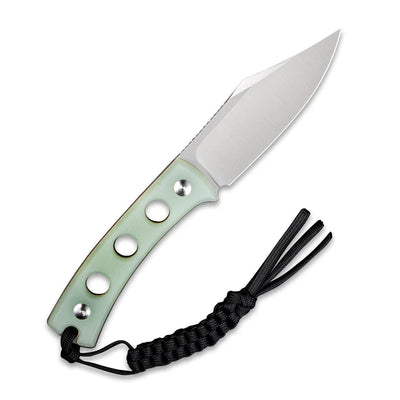SENCUT Waxahachie Fixed Blade Knife Natural G10 Handle (3.7" Satin Finished 9Cr18MoV Blade) SA11B