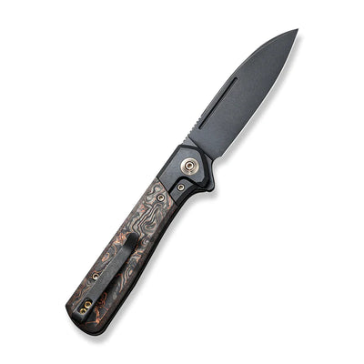 WE Knives Soothsayer Flipper Knife Titanium Handle With Carbon Fiber Inlay (3.48" CPM 20CV) - WE20050-2