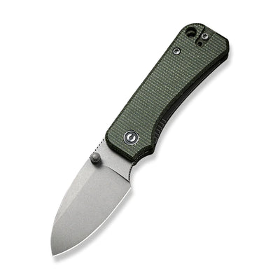CIVIVI Baby Banter Thumb Stud Knife Micarta Handle (2.34" Nitro-V Blade) - C19068SB-1