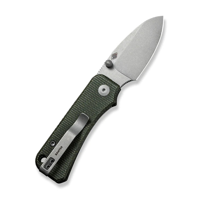 CIVIVI Baby Banter Thumb Stud Knife Micarta Handle (2.34" Nitro-V Blade) - C19068SB-1