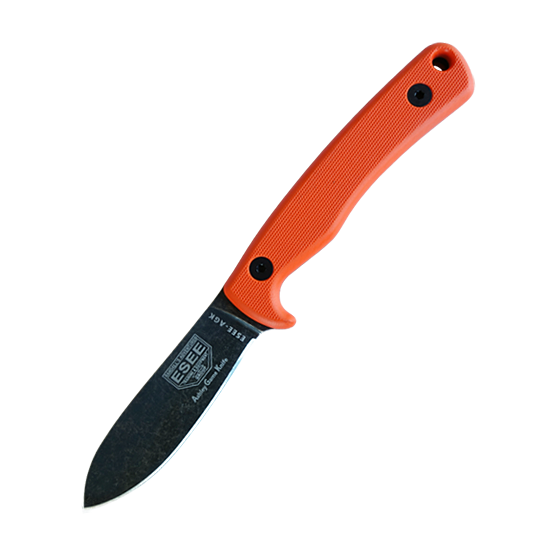 ESEE-AGK Ashley Game Knife, 3.5" 1095 High Carbon Steel, Orange G-10 Handle
