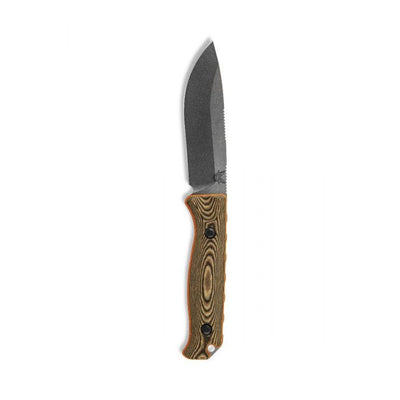 Benchmade 15002 - 1 Saddle Mountain Skinner Fixed Blade Knife - CPM - S90V Drop - Point Blade, Premium Hunting EDC Knife with Richlite Handle - timberknives.com