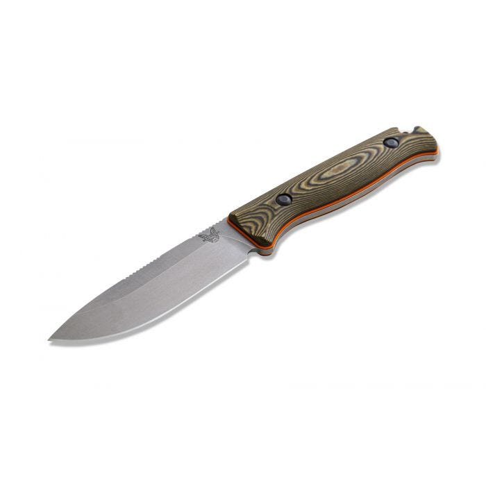 Benchmade 15002 - 1 Saddle Mountain Skinner Fixed Blade Knife - CPM - S90V Drop - Point Blade, Premium Hunting EDC Knife with Richlite Handle - timberknives.com