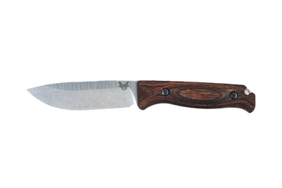 Benchmade 15002 Saddle Mountain Skinner Fixed Blade Knife - CPM - S30V Drop - Point Blade, Premium Hunting EDC Knife with Stabilized Wood Handle - timberknives.com