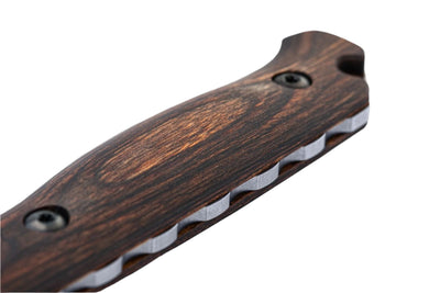 Benchmade 15002 Saddle Mountain Skinner Fixed Blade Knife - CPM - S30V Drop - Point Blade, Premium Hunting EDC Knife with Stabilized Wood Handle - timberknives.com