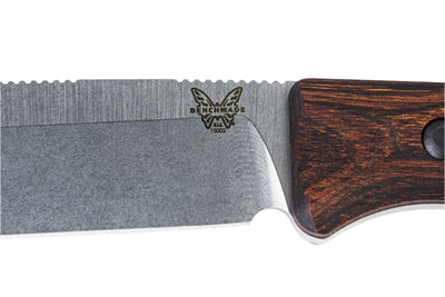 Benchmade 15002 Saddle Mountain Skinner Fixed Blade Knife - CPM - S30V Drop - Point Blade, Premium Hunting EDC Knife with Stabilized Wood Handle - timberknives.com