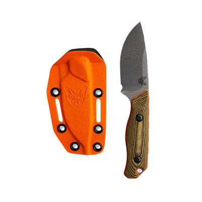 Benchmade 15017 - 1 Hidden Canyon Hunter Fixed Blade Knife - CPM - S90V Drop - Point Blade, Premium Hunting EDC Knife with Richlite Handle - timberknives.com