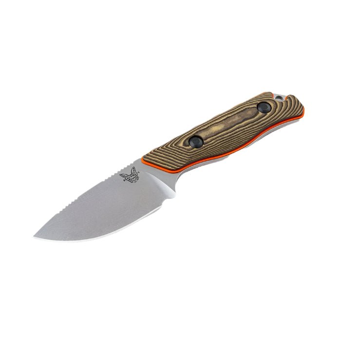 Benchmade 15017 - 1 Hidden Canyon Hunter Fixed Blade Knife - CPM - S90V Drop - Point Blade, Premium Hunting EDC Knife with Richlite Handle - timberknives.com
