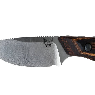 Benchmade 15017 Hidden Canyon Hunter Fixed Blade Knife - CPM - S30V Drop - Point Blade, Premium Hunting EDC Knife with Stabilized Wood Handle - timberknives.com