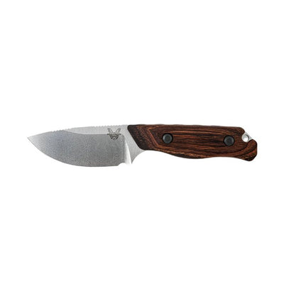 Benchmade 15017 Hidden Canyon Hunter Fixed Blade Knife - CPM - S30V Drop - Point Blade, Premium Hunting EDC Knife with Stabilized Wood Handle - timberknives.com
