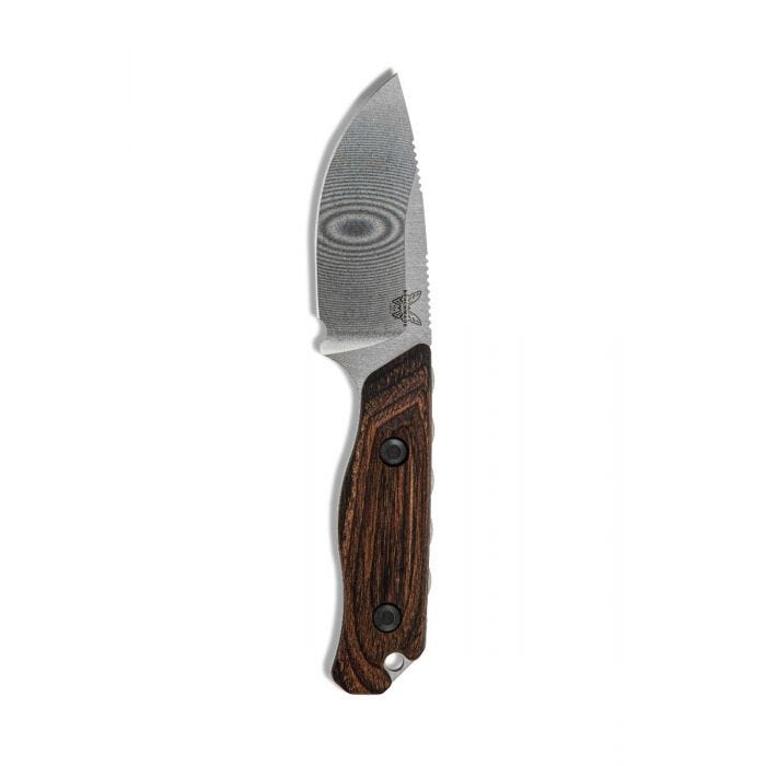 Benchmade 15017 Hidden Canyon Hunter Fixed Blade Knife - CPM - S30V Drop - Point Blade, Premium Hunting EDC Knife with Stabilized Wood Handle - timberknives.com