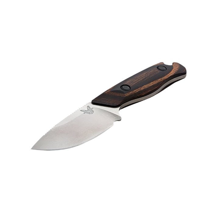 Benchmade 15017 Hidden Canyon Hunter Fixed Blade Knife - CPM - S30V Drop - Point Blade, Premium Hunting EDC Knife with Stabilized Wood Handle - timberknives.com