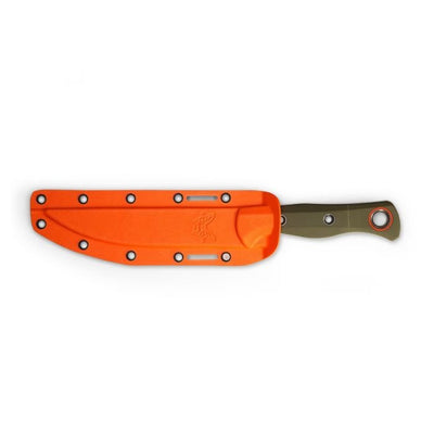 Benchmade 15500 - 3 Meatcrafter Fixed Blade Knife - CPM - S45VN Trailing Point Blade, Premium Hybrid Hunting and Kitchen Knife with OD Green G10 Handle - timberknives.com