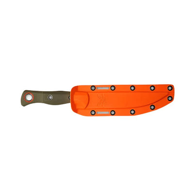 Benchmade 15500 - 3 Meatcrafter Fixed Blade Knife - CPM - S45VN Trailing Point Blade, Premium Hybrid Hunting and Kitchen Knife with OD Green G10 Handle - timberknives.com