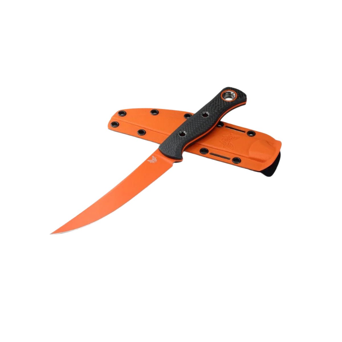 Benchmade 15500OR - 2 Meatcrafter Fixed Blade Knife - CPM - S45VN Trailing Point Blade, Premium Hybrid Hunting and Kitchen Knife with Carbon Fiber Handle - timberknives.com