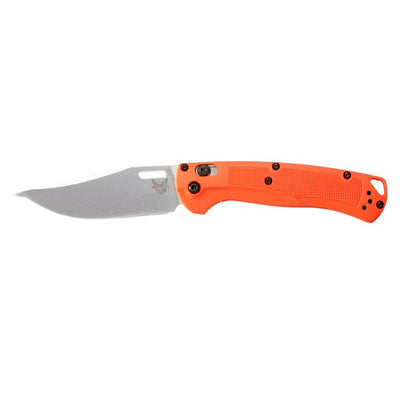 Benchmade 15535 Taggedout Folding Knife - CPM - 154 Clip - Point Blade, AXIS Lock, Premium Ultralight Hunting EDC Pocket Knife with Orange Grivory Handle - timberknives.com