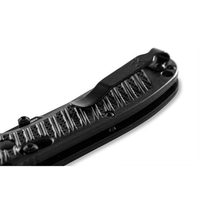 Benchmade 575BK - 1 Mini Presidio II Folding Pocket Knife Black CF - Elite - timberknives.com