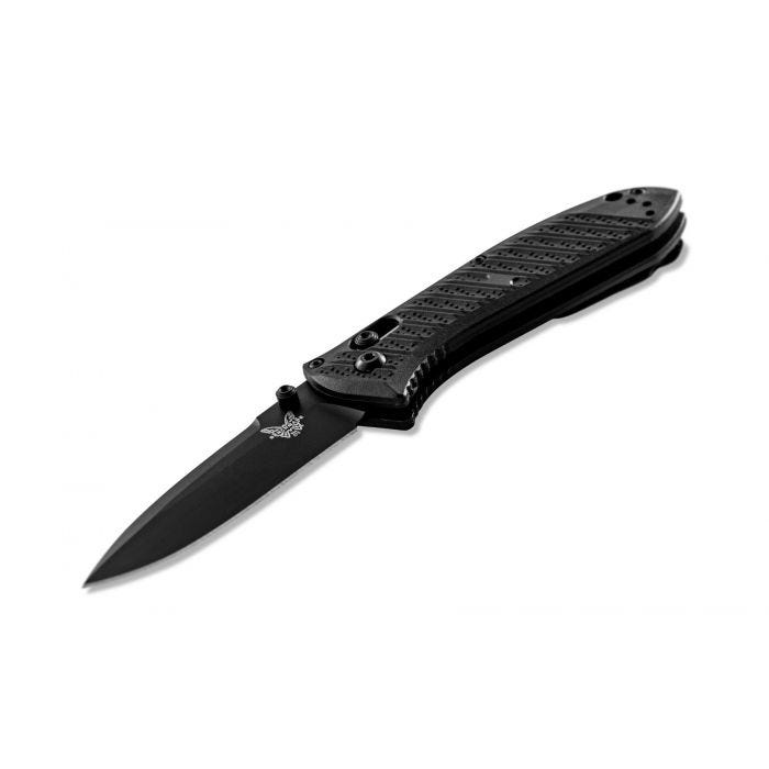 Benchmade 575BK - 1 Mini Presidio II Folding Pocket Knife Black CF - Elite - timberknives.com