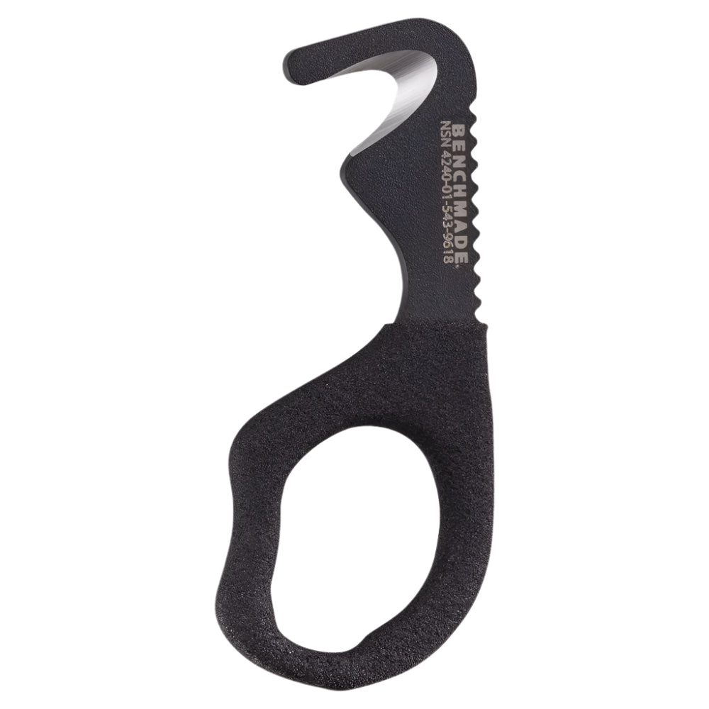 Benchmade 7 - BLKWSN Rescue Hook Strap Safety Cutter - 440C Steel Hook, Premium Emergency Rescue Tool with Coated Handle - timberknives.com