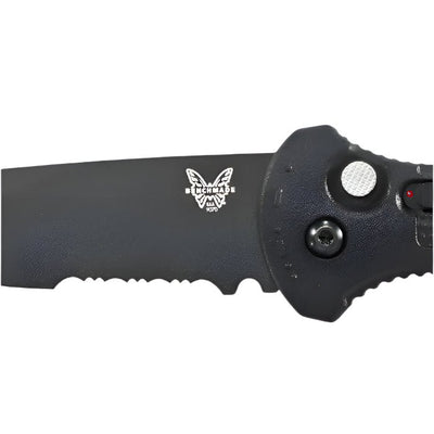 Benchmade 9070SBK Claymore Automatic Knife - CPM - D2 Drop - Point Blade, Push - Button Opening, Premium Tactical EDC Pocket Knife with Black Grivory Handle - timberknives.com