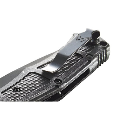 Benchmade 9070SBK Claymore Automatic Knife - CPM - D2 Drop - Point Blade, Push - Button Opening, Premium Tactical EDC Pocket Knife with Black Grivory Handle - timberknives.com