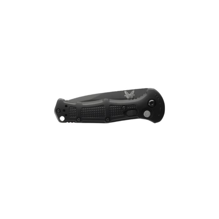 Benchmade 9570BK Mini Claymore Folding Knife - CPM - D2 Drop - Point Blade, Automatic Opening, Premium Tactical EDC Pocket Knife with Black Grivory Handle - timberknives.com