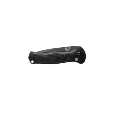 Benchmade 9570BK Mini Claymore Folding Knife - CPM - D2 Drop - Point Blade, Automatic Opening, Premium Tactical EDC Pocket Knife with Black Grivory Handle - timberknives.com