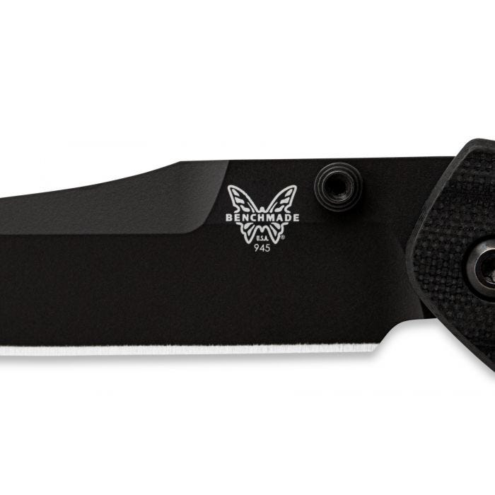 Benchmade Mini Osborne 945BK - 1 Folding Pocket Knife Black - timberknives.com