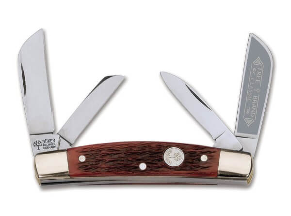 Boker Congress Jigged Red Bone Traditional Folding Pocket Knife ( 2.24") 115464JRB