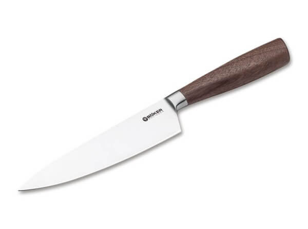 Boker Core Kitchen Knife Set Square Walnut Magnetic Holder - Item 130775SET