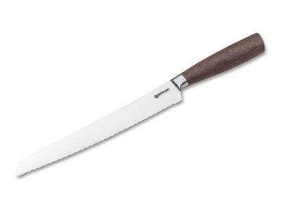 Boker Core Kitchen Knife Set Square Walnut Magnetic Holder - Item 130775SET