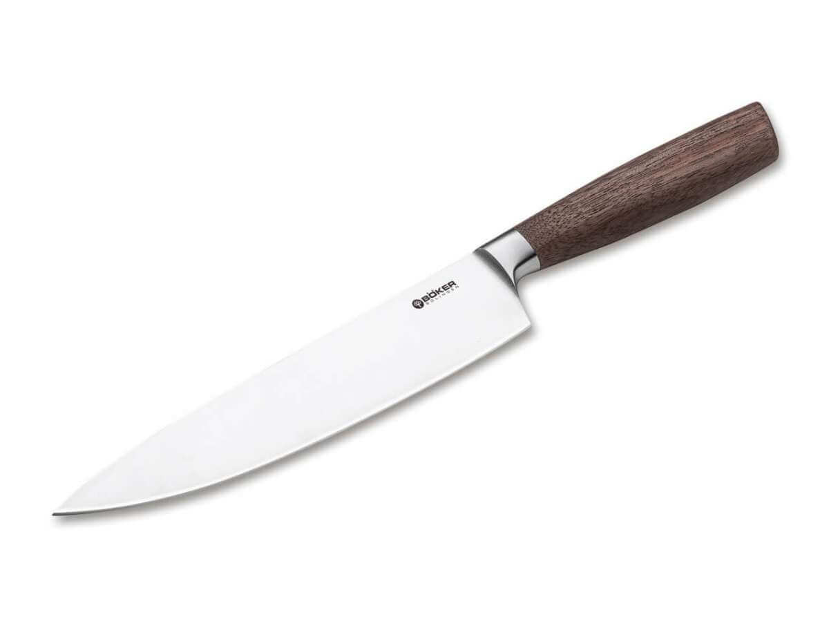 Boker Core 8.1" Chef's Kitchen Knife Walnut Wood - timberknives.com