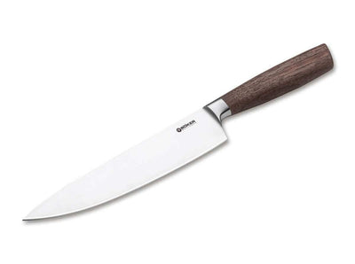 Boker Core 8.1" Chef's Kitchen Knife Walnut Wood - timberknives.com