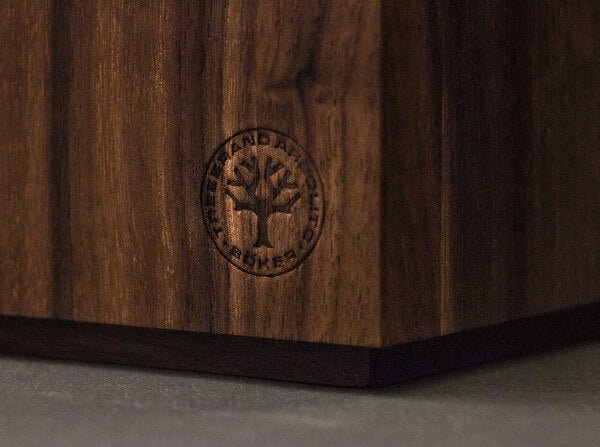 Boker Core Kitchen Knife Set Square Walnut Magnetic Holder - Item 130775SET - timberknives.com