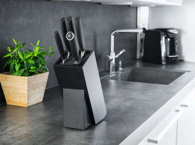 Boker Knife Block Gusto Wood Black - 03BO084 - timberknives.com