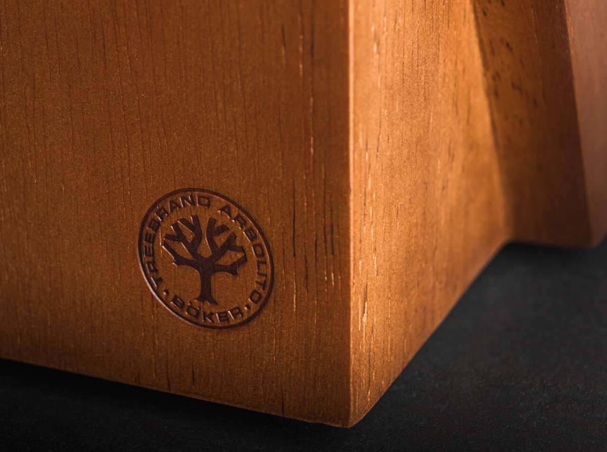 Boker Knife Block Gusto Wood Brown - 03BO083 - timberknives.com