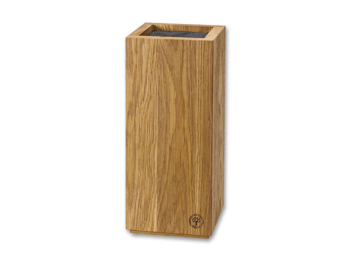Boker Knife Block Square Oak Magnetic Knife Holder - 030419 - timberknives.com