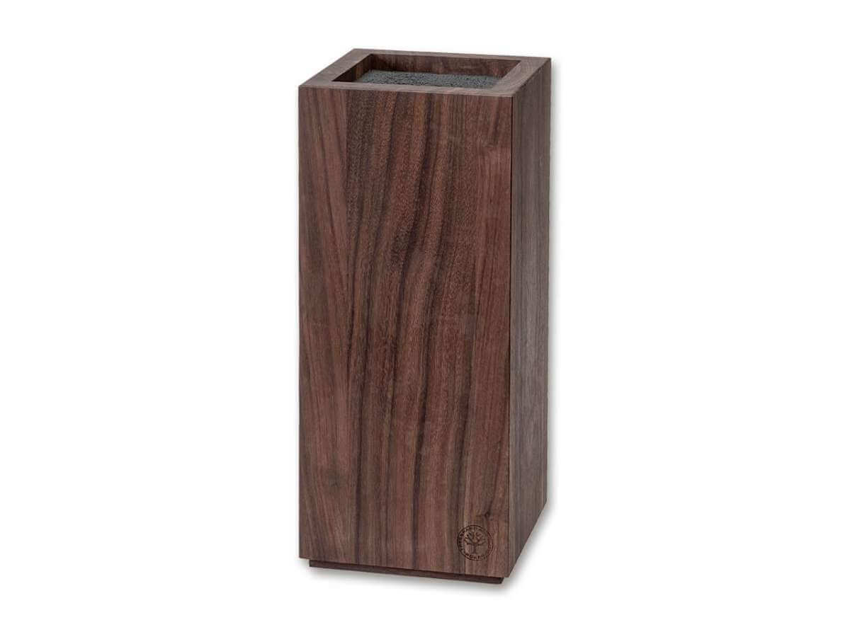 Boker Knife Block Square Walnut - 030421 - timberknives.com