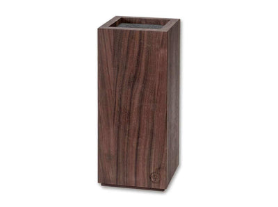 Boker Knife Block Square Walnut - 030421 - timberknives.com